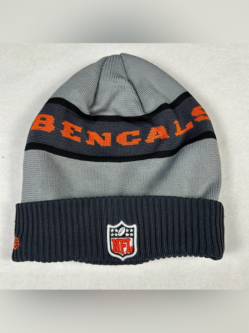 NFL Bengals Beanie - Gray, Navy, Orange